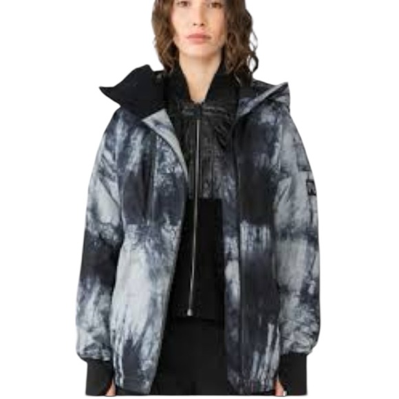 Holden Cropped Alpine Down Jacket Black Tie Dye Women's XL Gorpcore NWT - Picture 13 of 13